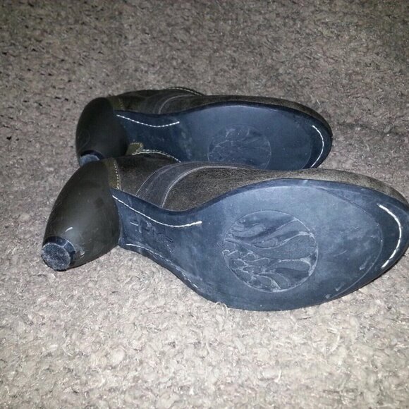 JUMP FOR THE PEOPLE-BRASH Bootie-Olive/Dark Brown Leather-Size 9.5-Excellent - Picture 7 of 7